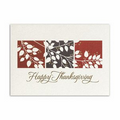 Thanksgiving Shimmer Thanksgiving Card - Gold Lined Ecru Fastick  Envelope